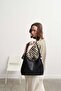 Rffia Charmlı Casual Shoulder Bag Black - 5