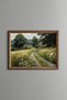 The Road Leading from the Daisies to the Cottage - Vintage Patterned Painting - Fine Model