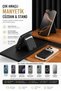 Plum Magnetic Adhesive 5-Chamber Magnetic Card Holder with Axis Stand (Rfid) - 5
