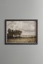 Rural Scenery under Cloudy Sky - Vintage Patterned Painting - Fine Model