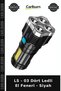 Special Production Lighting Camping Practical Ls - 03 Four Led Flashlight - Black
