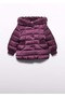 Girl's Hooded Coat Mürdüm