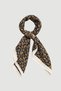 Paisley and Floral Patterned Cotton Scarf - Black