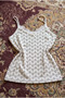 Women's Cotton Basic Heart Patterned Lace Detailed Thin Strap V-Neck Undershirt - 2