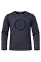 Organic Navy Blue Spring Thin Sweatshirt for Boys - 3
