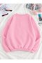 Women's Oversize Winter Sweatshirt Star Printed Crew Neck Casual Sweatshirt - 2