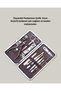 12 Piece Manicure Pedicure Grooming Kit Stainless Steel with Special Leather Case - 5