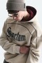 Boxy Fit Printed Hooded Sweatshirt - 4