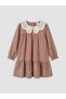 Baby Roba Collar Checkered Embroidered Girl's Gabardine Dress from Uzg Store for Style Enthusiasts - 3