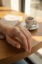 Silver-Colored Ship Chain-Style Women's Ring with Zircon Stones - Lisinya LSELDR06 - 2