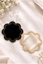 Colorful Pearled and Stoned Coffee Side Presentation Napkin Washable Cocktail Napkin Stain Resistant - 2