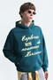 Oversize Printed Washable Sweatshirt