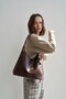 Rffia Charmlı Casual Shoulder Bag Bitter Brown