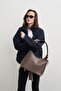 Rffia Charmlı Casual Shoulder Bag Mink