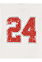 White Printed Girl's T-Shirt - 4