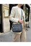 Women's Gray Parachute Fabric 4-Compartment Shoulder and Crossbody Daily Bag 24X20 cm -