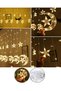 Crescent Star Curtain Led Light 2 Modes Warm White Decorative Lighting - 4