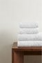 4-Piece White 100% Cotton Bath Towel Set - 2 Pieces 70X140, 2 Pieces 50X90, Spa and Hotel Towels in Various Grammages - 3