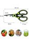 Green Heavy Duty Kitchen Scissors, Multi-Purpose Sharp Stainless Steel Scissors, for Chicken, Fish, Meat, Seb - 8