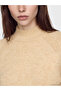 Two Mt Shop Quality Lcw Modest Yellow Knitwear Plain Oversize Women's Tunic - 4