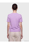 Alita City Lcw Comfort Lilac Knitwear Plain Oval Neck Women's Sweater - 4