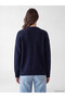 Peak New Season Navy Blue Floral Women's Knit Tunic - 4