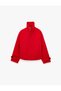Long Sleeve Zippered Stand Collar Oversized Cashmere Bomber Jacket