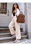 Women's Washable Soft Leather Large Size Luxury Design Backpack Size: 35 X 31 cm Shopper - 2