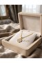 Gold Color 4-Piece Stone Heart Rotating Model Steel Necklace - 3