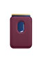iPhone 12 13 14 15 16 17 18 Plus Pro Max Compatible High-Quality Phone Back Card Holder Foldable Strong Magnetic Grip Stand Leather Magsafe Wallet - Burgonya Wallet - 3