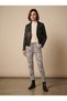 Italian Model Elastic Waist Double Gray Camouflage Trousers - 3