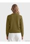 Alita City Lcw Vision Green Knitwear Plain Oval Neck Women's Sweater - 4