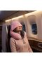 Memory Foam Travel Neck Pillow with Hood, Eye Mask & Earplugs - 4