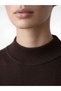 Alita City Farkıyla Lcw Everyday Brown High Neck Women's Knitwear Sweater - 3