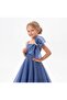 Babyaden Thin Strap Collar with Big Bow Girl's Long Evening Dress - 3