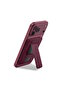 iPhone 12 13 14 15 16 17 18 Plus Pro Max Compatible High-Quality Phone Back Card Holder Foldable Strong Magnetic Grip Stand Leather Magsafe Wallet - Burgonya Wallet - 2