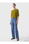 Alita City Lcw Comfort Green Knitwear Openwork Oval Neck Women's Sweater - 2