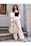 Women's Washable Soft Leather Large Size Luxury Design Backpack Size: 35 X 31 cm Shopper - 6