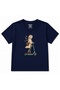 Midnight Courier Owl & Scooter Graphic Kids T-Shirt