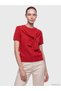 Alita City Lcw Comfort Red Knitwear Plain Oval Neck Women's Sweater