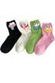 4 Pack Cartoon Crew Socks for Women, Novelty Casual Socks