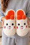 Women's 3-Piece Powder Mink Orange Strawberry Embroidered Ear Detail 3 cm House Slippers Set Byndci̇lpan01 - 7