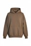 Unisex Light Brown Relax Fit Cotton 3 Thread Hooded Tracksuit Set - 3