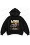 Lando Norris F1 Printed Black Oversize Boxy Hoodie Sweatshirt