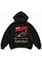 Max Verstappen F1 Printed Black Oversize Boxy Sweatshirt