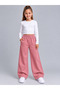 Girls' Gülkurusu Wide-Leg Bottoms 100% Cotton 3-Ply Yarn Without Shardon Fabric (4-Season) - 2