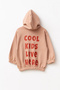 100% Cotton Unisex Oversize Comfortable Fit Children's Hooded Tracksuit Set with Elastic Waist and Cuffs and Printed Back - 3