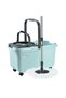 360° Spin Mop with Bucket – Durable Design, Adjustable Handle, Microfiber Pad-8L - 8