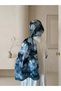 Flower-Patterned Cotton Soft Shawl Spring Series Turquoise Color - 2