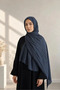 Plain Color Cotton Soft Shawl Anthracite Color